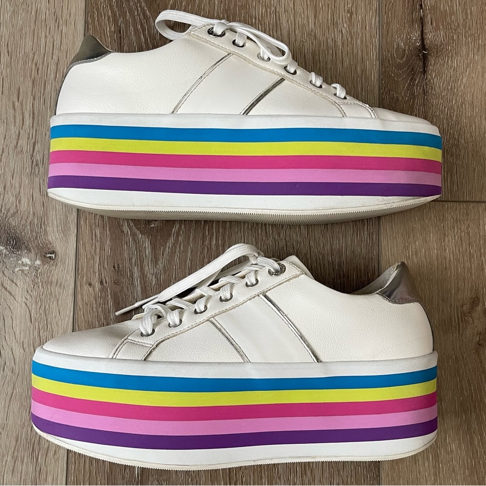 Rare ALDO Nydoilia Platform Sneakers Women’s 8.5 Chunky Sole Lace Up